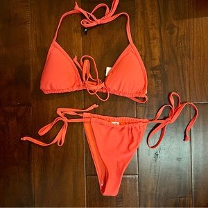 Fabletics Pink High Waisted Bikini